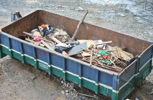 Recycling construction waste at a facility