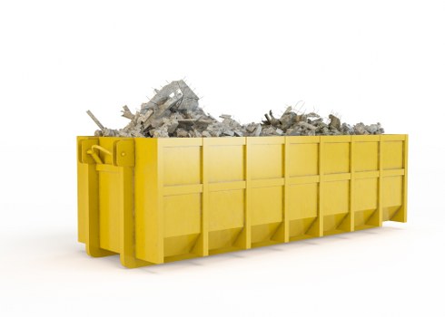 Illustration showing screen-reader use with skip hire booking page