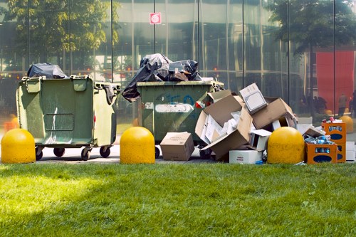 Commercial recycling services in action in Brompton