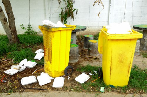 Garden waste being collected in Brompton