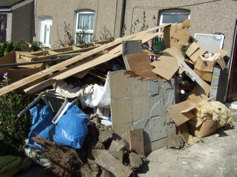 Final site preparation after clearance in Brompton